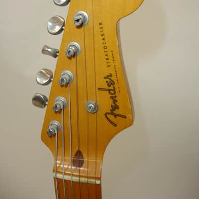 Vintage 1985 Fender Standard Stratocaster Electric Guitar - Black with Maple Fingerboard MIJ image 9