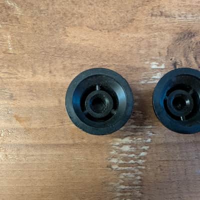 Fender Stratocaster Control Knob Set Of 3 Volume Tone/Tone Original Vintage 1970s Black image 7
