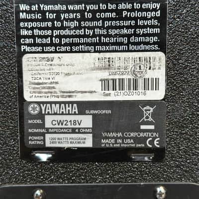 Yamaha CW218V Dual 18" Subwoofer image 8