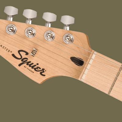 Fender Squier Sonic Stratocaster Black Electric Guitar - Left-Handed image 4