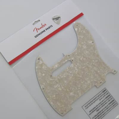 Fender Standard Telecaster Pickguard Aged White Pearl 0992174000 image 1