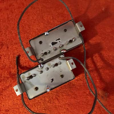 Gibson Pair (2 ) 57 classic PAF sticker humbucker pickups vintage tone image 2