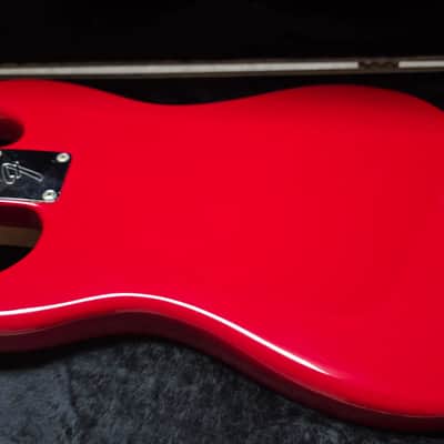 1981 Fender Bullet H-1 American Stratocaster with Telecaster Headstock Red Vintage 80s 1980's made in USA 1H Guitar with original hard case OHSC RARE image 14
