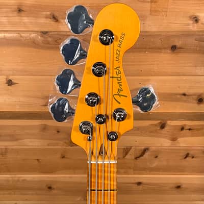 Fender American Ultra II Jazz Bass V Electric Bass Guitar - Sinister Red image 3