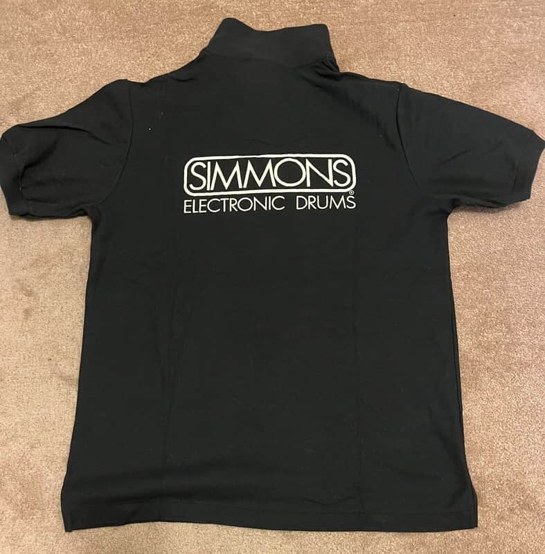 Simmons Drums 1985 Polo T-Shirt Geniune image 1