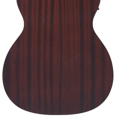 D'Angelico DAPLSOMSVSBCP PREMIER TAMMANY LS OM Body Mahogany Laminated Mahogany Scarf Neck 6-String Acoustic-Electric Guitar image 6