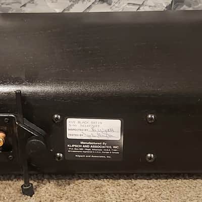 Klipsch Klipsch KV-2 Center Channel Speaker Black Satin 1993 - Black Satin wood image 5