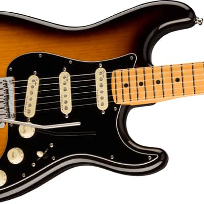 Fender American Ultra Luxe Stratocaster with Maple Fretboard 2-Color Sunburst image 4