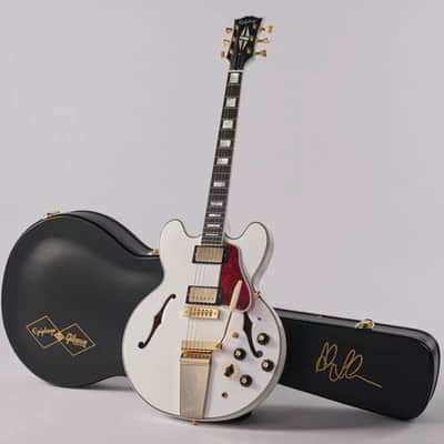 Epiphone "Inspired by Gibson Custom" Alex Lifeson Signature '76 ES-355 Reissue 2026 - Present - Alpine White image 1