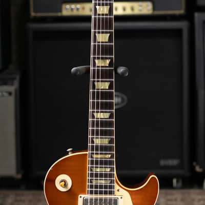 Gibson Custom Shop Limited Edition 1959 Les Paul Standard Reissue Murphy Lab Electric Guitar - Faded Peach Burst Heavy Aged with Hardshell Case image 6