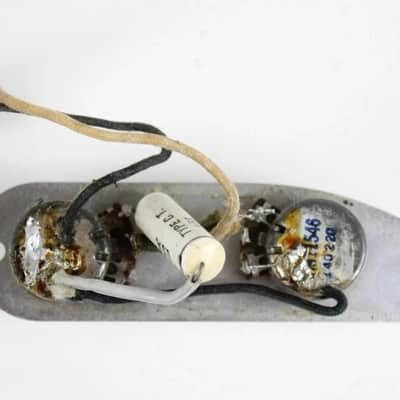 Original 1953 Fender Precision Bass Control Plate Assembly Pots & Knobs Pre-CBS Vintage P-Bass 1950s image 7