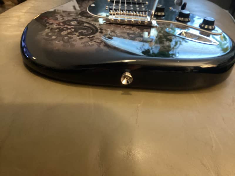 Fender FSR Black Paisley HSS Stratocaster 2012 - Black Paisley image 1