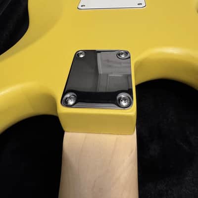 Custom/Partscaster Satin Yellow Strat Hard Case Stratocaster image 18