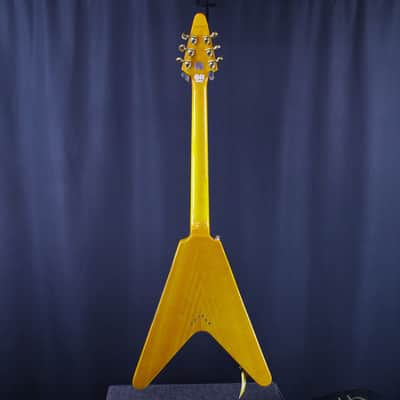 Epiphone '58 Korina Flying V 2023 - Aged Natural (White Pickguard) image 7