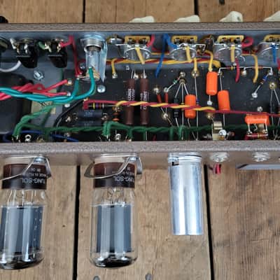 Victoria Regal II - Blond Tolex 2008 15" hand wired tube amp image 10