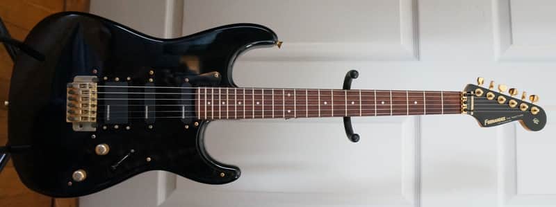 Fernandes FST-55 Strat Stratocaster The Function Black Excellent Narrow Slim Neck image 1