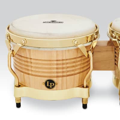 Latin Percussion LP Matador Bongos Oak Natural Gold 7-1/4-8-5/8" (M201-AW) image 5