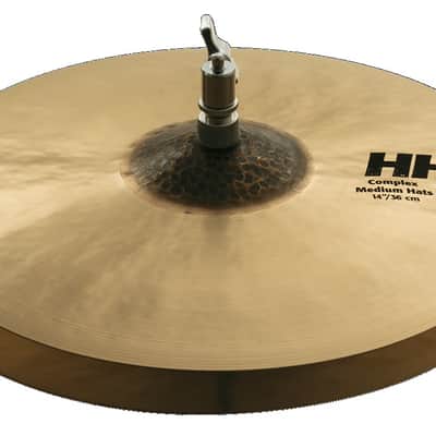 Sabian *Pre-Order* 14" HHX Complex Medium Hi-Hats Cymbals Natural Finish Bundle & Save | Made in Canada | Special Order | Authorized Dealer image 2
