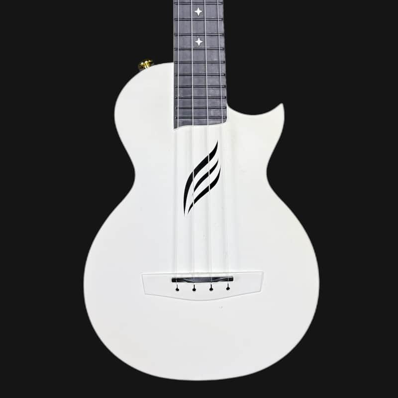 Enya Nova U White, Carbon Fibre, Concert Ukulele W/ Case image 1