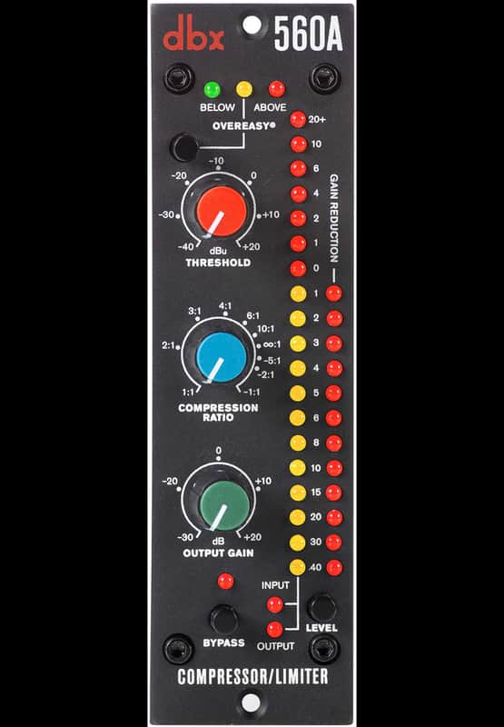 dbx 560A 500 Series Compressor / Limiter Module 2010s - Black image 1