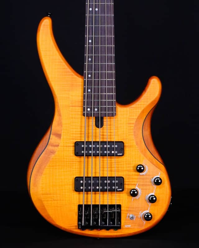 Yamaha TRBX605FM 5-String Electric Bass Guitar, Matte Amber image 1