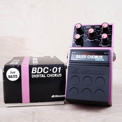 Maxon BDC-01 Bass Chorus 1980s Pink Vintage Made in Japan MIJ w/ Original Box, Paperwork, Sticker image 1