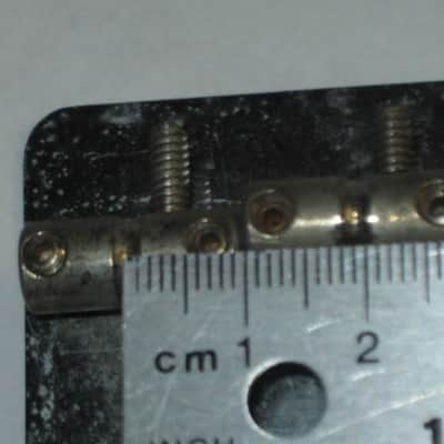 used lightly relic'd Fender Mexican P Bass Vintage Style BRIDGE full assembly Chrome (from 1994) also included is a used set of D'Addario bass strings image 9