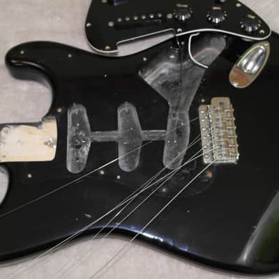 1985 MIJ Fender 70's Reissue Squier SQ Series Stratocaster Black With Maple Neck Relic! image 21