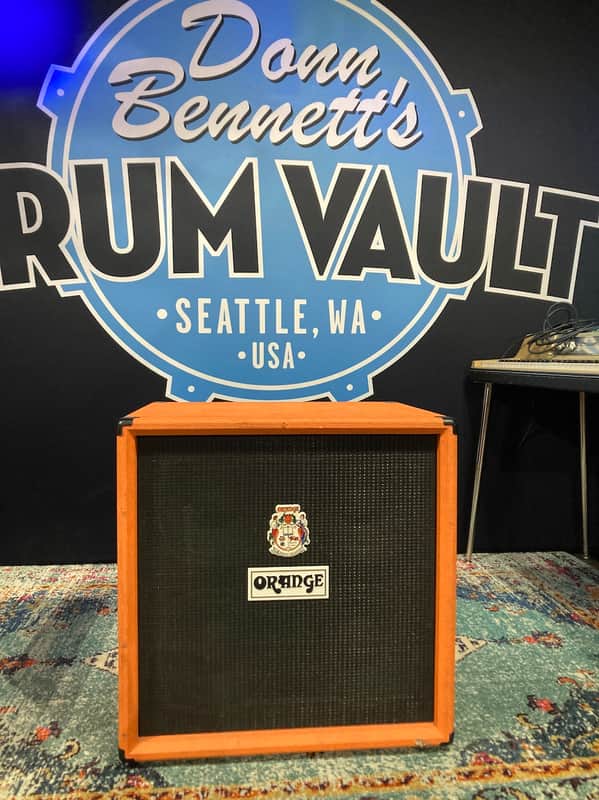 Tom Petersson's Cheap Trick, Orange - OBC410 4x10" 600-watt Bass Cabinet with Horn 8-ohm SIGNED!, AUTHENTICATED! (TP #7)