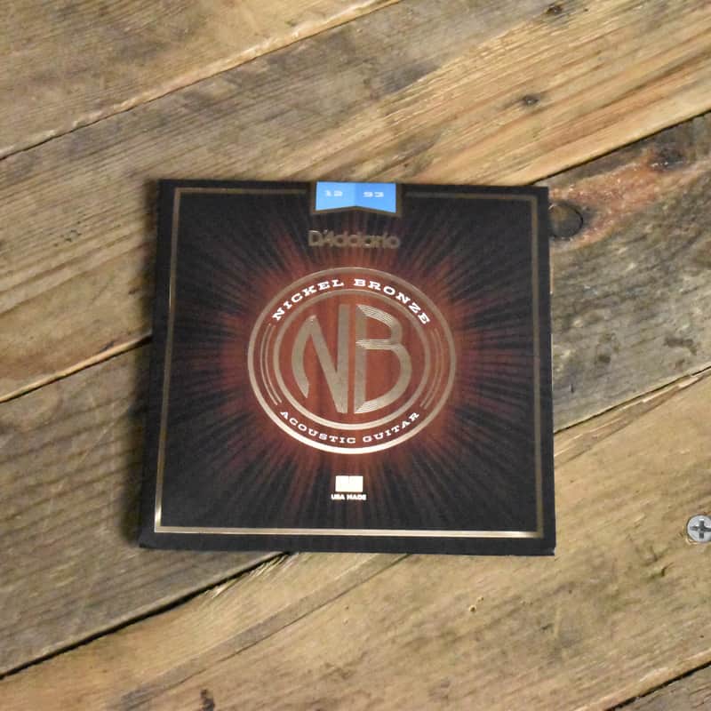 D'Addario NB1253 Nickel Bronze Acoustic Guitar Strings Regular Light 12-53 image 1