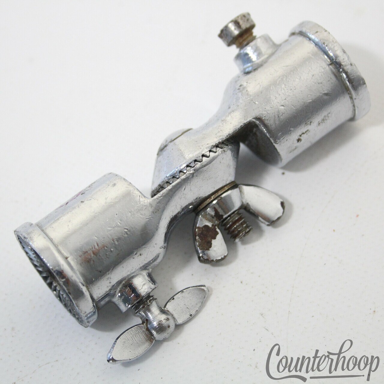 Premier 60s Bass/Tom Drum Ratchet Arm Mount Connector Chrome Vintage Elite UK* — main photograph