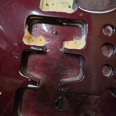 Fender Stratocaster Body Humbucker Neck Route Mexico 2001 image 2
