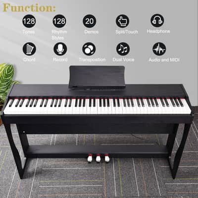 🎹88 Key Weighted Key Electric Piano / Keyboard +Stool +USB +MIDI +1/4 inch +1/8 inch!🎹 image 3