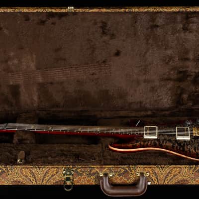 PRS Wood Library Willcutt Exclusive DGT Quilt Maple Charcoal Cherry Burst 10 Top (910) image 8
