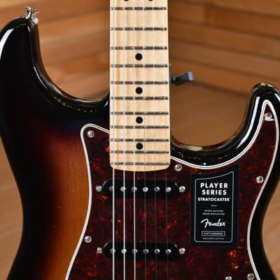 Fender Player Series Limited Edition Tortoise Shell Pickguard Stratocaster Maple Neck 3 Tone Sunburst image 9