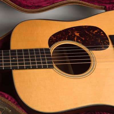 C. F. Martin  D-18 1937 Authentic Flat Top Acoustic Guitar (2006), ser. #1130062, original black hard shell case. image 15