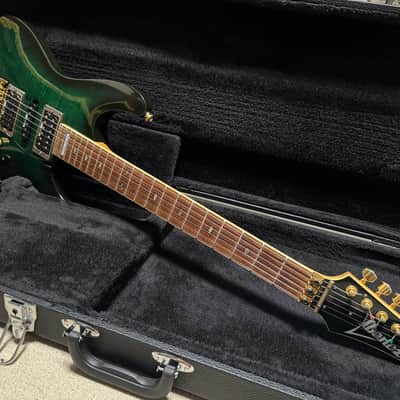 1993 Vintage Ibanez S540FM Royal Green Sunburst MIJ image 17