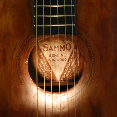 Rare circa 1916–1920 SammO Genuine Koa Soprano Ukulele image 6