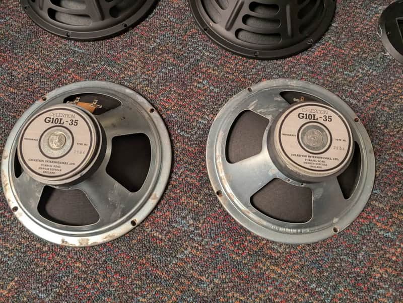 Celestion  G10L-35- 35w 8ohm  80's PAIR image 1
