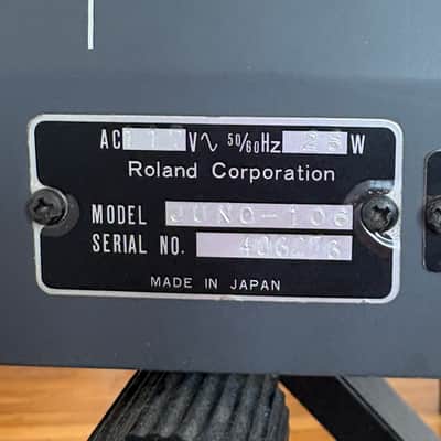 Roland Juno-106 61-Key Programmable Polyphonic Synthesizer 1984 image 3