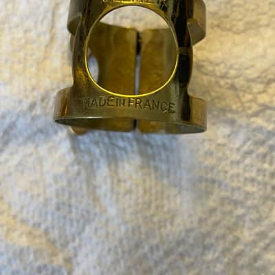 Vintage Selmer Paris Tenor Saxophone Ligature and Cap Set for Hard Rubber Mouthpieces image 2