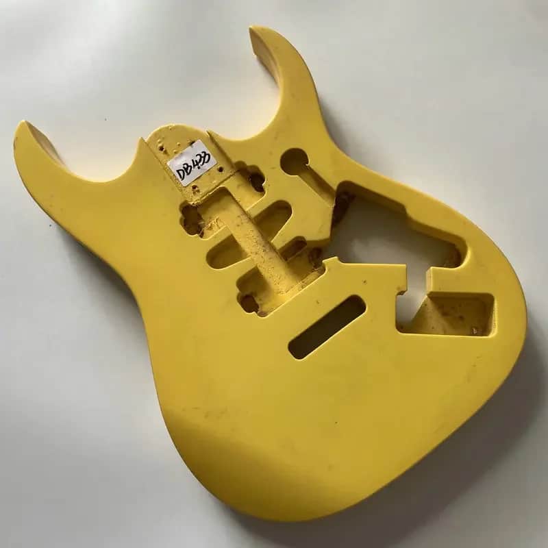 HSH Yellow Basswood Guitar Double Cutaway Body image 1