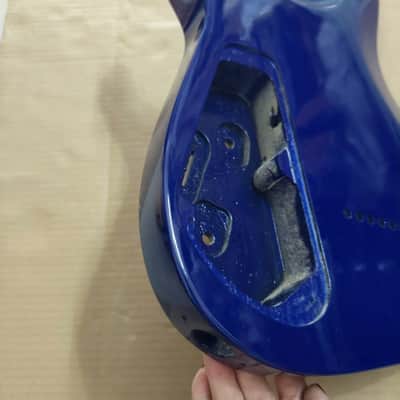 Blue Quilted Maple Top HH Guitat Basswood Body image 3