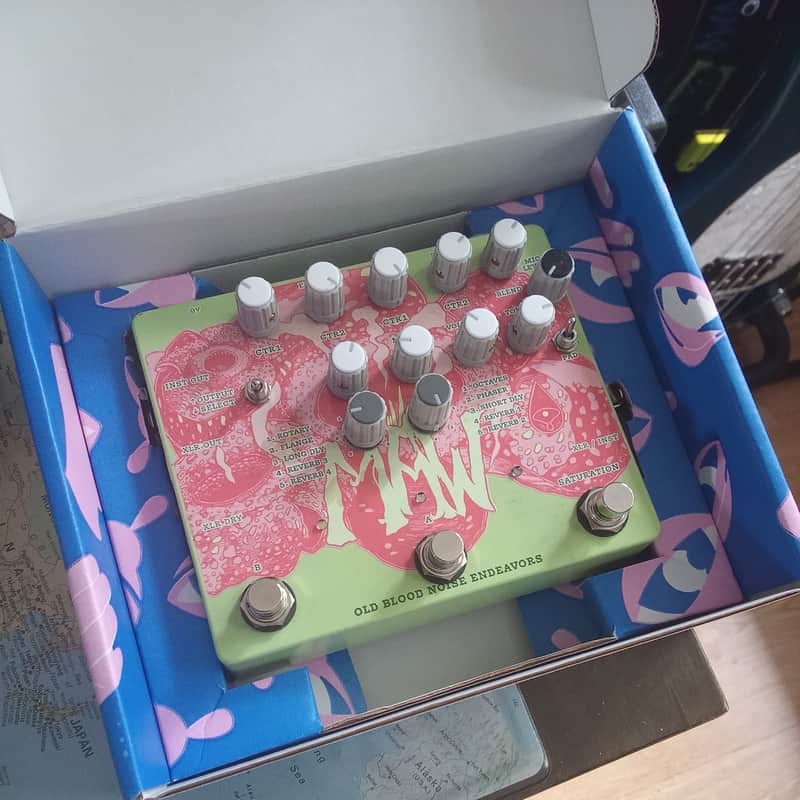 2019 – Present Old Blood Noise Endeavors MAW XLR Pedal Green