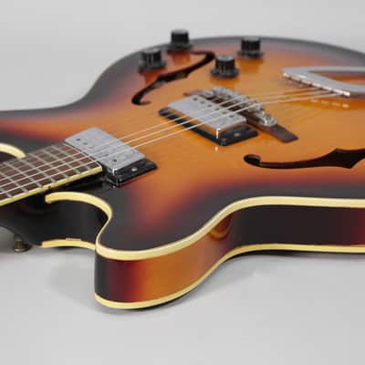 1966 Guild Starfire IV Sunburst Finish Vintage Electric Guitar w/OHSC image 5
