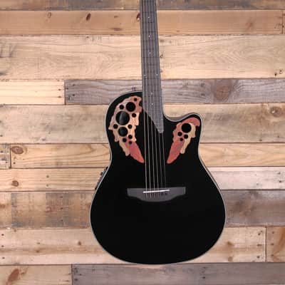 Ovation Celebrity Elite CE44-5-G Acoustic/Electric Guitar Black image 4