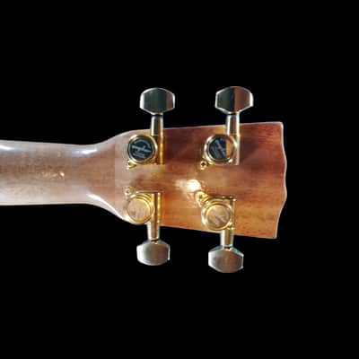 Koa with Live Edge Sound Hole Tenor Ukulele - SCJ Jazz Hat #138 image 10