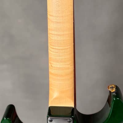 Charvel USA Custom Dinky EMG HSS FR Transparent Green 2004 w/ Hard Case - Quilted Maple image 9