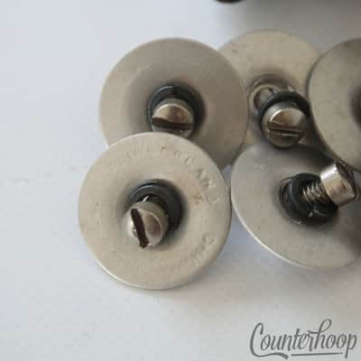 Slingerland 8x Radio King Lugs Bass Drum Chrome Vintage 50s Stamped Alum.Washers image 4