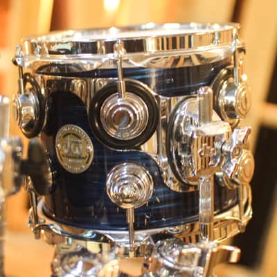 Used DW Collector's Maple Deep Blue Oyster Drum Set - 18x20,7x8,8x10,9x12,11x14 image 4